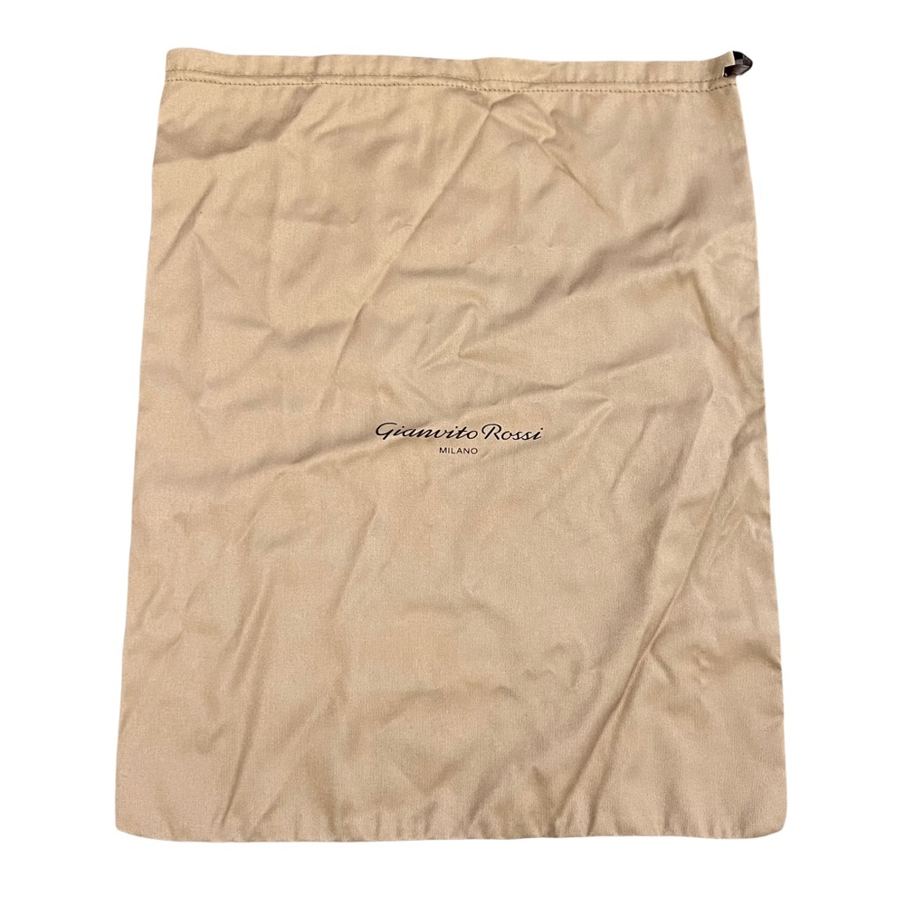 Gianvito Rossi Shiny Black Designer Cloth Dust Bag